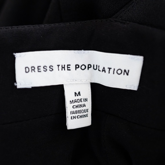 NEW Dress the Population Camden Halter Mermaid Evening Gown Black Size Medium - Picture 11 of 13